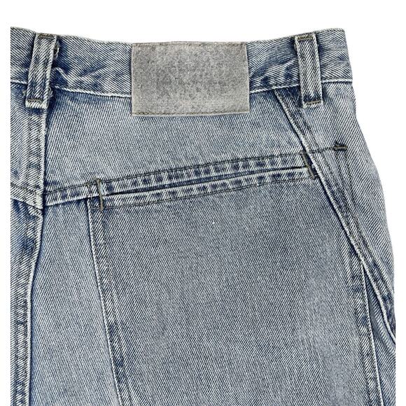 Marithe Girbaud Francois Blue Denim Shorts Frayed Cutoffs Cotton Women Size 32 - Picture 4 of 8